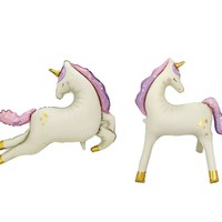Nouveaux supports de ballons en aluminium en forme de cheval licorne pour la décoration de ballons décoratifs pour les fêtes d'anniversaire d'enfants
