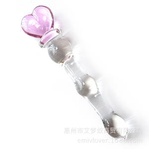 Kostenlose individuelle Schachtel - Schlussverkauf durchsichtige riesige Frauenmuschi masturbieren vibrierendes Glas Tierreiz dildo - Product Image 2