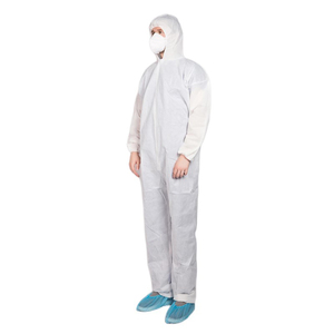 <span class=keywords><strong>Abbigliamento</strong></span> industriale da <span class=keywords><strong>lavoro</strong></span> per uomo in tessuto non tessuto tuta da sicurezza con cappuccio usa e getta per SMS - Product Image 4