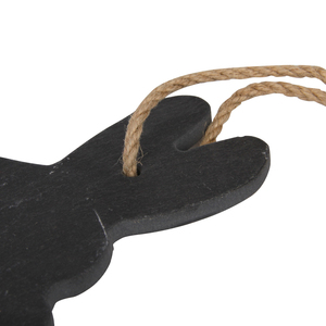 <span class=keywords><strong>Tableau</strong></span> de <span class=keywords><strong>menu</strong></span> suspendu en <span class=keywords><strong>ardoise</strong></span> double face en forme de lapin, style industriel moderne, nature morte - Product Image 3