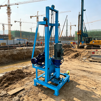 Mini-foreuse hydraulique compacte entièrement électrique modèle 110D, portée maximale 120 m, pour projets de forage de puits d'eau domestiques et agricoles de petite envergure