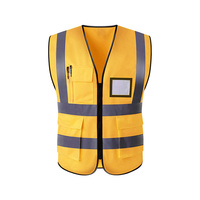 Meilleur prix direct usine, prix bas en stock, livraison rapide, gilet réfléchissant de sécurité personnalisé, gilet réfléchissant multi-poches