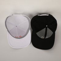 OEM 6 Panel Unisex Snapback sombrero impermeable perforado láser agujero perforado gorra deportiva con bordado 3D modelo para uso al aire libre