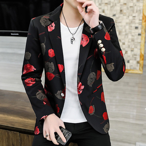 เสื้อสูทลำลองสำหรับผู้ชาย พิมพ์ลายแบบซับลิเมชั่น ทรงเข้ารูป กระดุมแถวเดียว เหมาะสำหรับใส่ทำงานหรือในโอกาสต่างๆ - Product Image 3