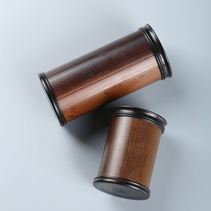 Handmade Bamboo Tea Caddy Round Airtight Tea Box For Tea Ceremony Gift Set Accessory - Product Image 4