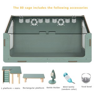 Prezzo all'ingrosso della fabbrica grande gabbia di criceto in legno Syrian rat Gabbia per cavia con tutti gli accessori - Product Image 2