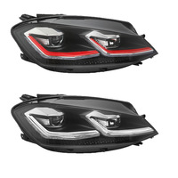 Kit de modernisation des phares Volkswagen Golf 7.5 (2017-2020) : Lentilles de projecteur LED haute performance et feux de jour halogènes OLIVER
