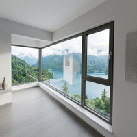 Ventana Abatible de Aluminio Económica con Apertura Interior y Sellado a Prueba de Viento para Cocina y Baño en Zonas Costeras Lluviosas