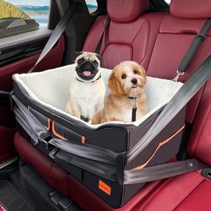 Siège rehausseur pour animaux de compagnie, noir, rectangulaire, pour siège arrière de voiture, lit pour chien, utilisation toute saison - Product Image 2