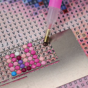 Strumento di pittura diamante fai da te righello per stampi in acciaio inossidabile foro rotondo foro quadrato accessori per ricamo diamante - Product Image 6