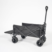 Wagon pliant pliable de nouvelle conception pour les activités de plein air de camp de jardin et de plage-Chariot portable à roues larges pour poussette