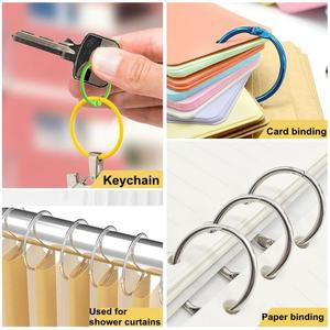 Wholesale Custom Metal Book Clip Office Binding Hinged <b>Notebook</b> Loose Leaf <b>Binder</b> Ring - Product Image 6