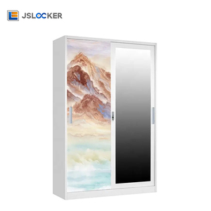 OEM/ODM Armoire de rangement en acier de qualité stable pour vêtements Armoire de placard en métal Taille personnalisée - Product Image 3