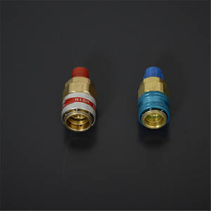 Conector Rápido R134a de Alta y Baja Presión, Accesorio Metálico para Carga de Refrigerante de Aire Acondicionado para Automóviles - Product Image 1