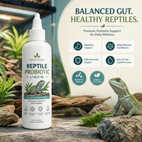 Gouttes liquides probiotiques spécialisées pour tortues - Soutien digestif avancé et santé de la carapace - Complément alimentaire pour animaux de compagnie en marque blanche OEM