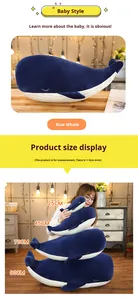 หมอนตุ๊กตา<span class=keywords><strong>ปลาวาฬ</strong></span>สีฟ้าขนาดใหญ่ นุ่มสบาย ทำจากผ้าฝ้ายลายการ์ตูน ของเล่นตุ๊กตาปลาโลมา ของขวัญวันเกิดสำหรับเด็กผู้หญิง ตุ๊กตา<span class=keywords><strong>ปลาวาฬ</strong></span> - Product Image 4