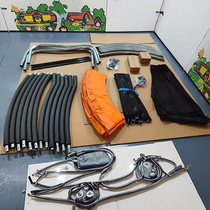 Tốt Nhất Bán Đầy Màu Sắc Vòng Trampoline Với Mạng Lưới An Toàn 6ft 8ft 10ft 12ft 14ft 16ft Hộ Gia Đình Trampoline Nhảy Với Mái Pvc - Product Image 5