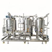 Système de brassage électrique 3 cuves 500L avec options de sources de chaleur multiples pour brassage professionnel