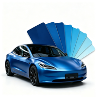 Vinilos Decorativos para Autos Wrapmaster, Vinilo Metalizado Azul Marino Satinado PET, Vinilo para Envolver Vehículos, Película para Envolver Autos, Vinilo que Cambia de Color