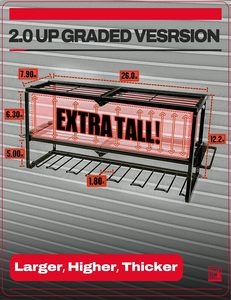 Organisateur d'outils électriques 8 supports de perceuse, support mural, support de stockage d'outils électriques en métal robuste à 4 couches, organisateur d'outils de garage - Product Image 2