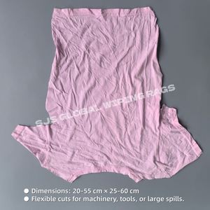 Trapo Industrial Gris 100% Algodón, Bolsa de 10 kg de Trapos de Camiseta de Color Claro para Limpieza - Product Image 3