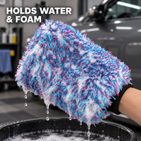 Gant de lavage de voiture en microfibre dense, sans rayures, pour le detailing automobile, super absorbant, épais, pour le nettoyage des voitures