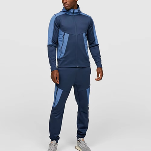 Ensemble de survêtement streetwear élégant pour hommes, en molleton respirant, coupe oversize, deux pièces, vente en gros - Product Image 1