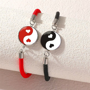 Braccialetti intrecciati luminosi romantici <span class=keywords><strong>amanti</strong></span> della luna sole eterno regolabile <span class=keywords><strong>coppia</strong></span> notte bagliore intrecciato braccialetto regalo di san valentino - Product Image 6