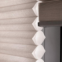 Persianas Triangulares de Panal de Abeja con Forma Irregular Personalizadas, Persianas Inteligentes Motorizadas para Ventanas de Casas con Formas Especiales