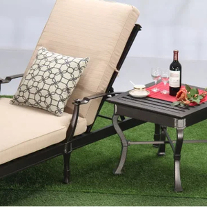 China Factory Outdoor Cast Aluminum Furniture 5pcs Chatting Set <b>Coffee</b> Dining Leisure <b>Table</b> and Chair <b>Roots</b>-cs- 14 Outdoor Furni - Product Image 2