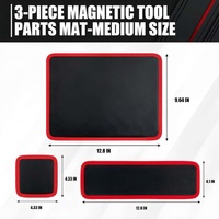 Tapis magnétique Atlifix, 3 tailles, tapis magnétique pour outils, organiseur de plateau, tapis magnétique pour garage, réparation et rangement des clés à vis pour véhicules