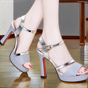 Sandali <span class=keywords><strong>con</strong></span> <span class=keywords><strong>tacco</strong></span> alto da donna <span class=keywords><strong>con</strong></span> plateau impermeabile pump Dropshipping sandali da donna <span class=keywords><strong>con</strong></span> <span class=keywords><strong>tacco</strong></span> per scarpe da donna - Product Image 2