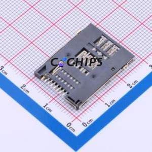 SIM-131-ARP8 SIM Card Connector SMD Connector Self-Return Type Mini SIM Card Card Holder With Card Detection - Product Image 2