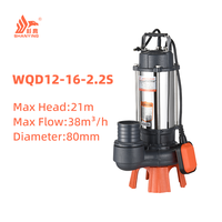 Pompe submersible électrique portable Shanying en acier inoxydable de qualité marine pour eaux usées avec interrupteur à flotteur OEM