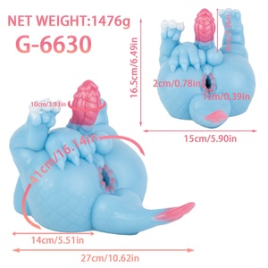 Muñeca Masturbadora Gay GEEBA Dragon Buttocks con Dildo, Muñeca de Medio Cuerpo de Silicona Suave, Pene Anal Artificial para Hombres - Product Image 2