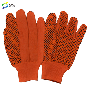 Magazzino edile giardinaggio paesaggistica agricola fai <span class=keywords><strong>da</strong></span> te progetto di cotone verde tela Pvc puntini di sicurezza guanti <span class=keywords><strong>da</strong></span> lavoro - Product Image 2
