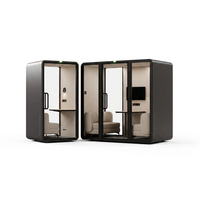 Cabine de bureau insonorisée 4 places, cabine silencieuse pour réunions d'affaires, salle privée