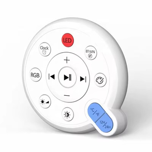Lonvel alta calidad Original BT2301 App Control G-forma atmósfera LED noche luz BT altavoz música lámpara despertador luz inteligente - Product Image 5