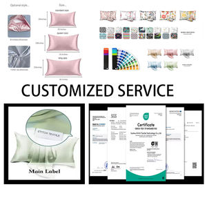 ชุดปลอกหน้าและปลอกหมอนผ้าไหมหม่อน <span class=keywords><strong>100</strong></span>% ปลอกหมอนของขวัญ จํานวนจํากัด สามารถปรับแต่งโลโก้ปลอกหมอนผ้าไหมซาตินได้ - Product Image 4