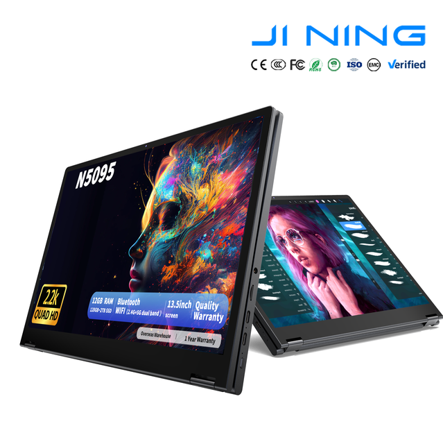 13.5 Inch 2.2K IPS Touch Screen Laptop Intel N5095 Yoga 360 Flip 12GB RAM 512GB/1TB SSD Metal Slim 2-in-1 Notebook Windows 11