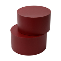 Boîtes rigides enduites de 1 mm d'épaisseur avec logo personnalisé, forme cylindrique, boîte cadeau pour l'emballage des fleurs, laminage brillant mat, recyclable
