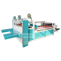 IPACK Semi-automatique Carton Ondulé Boîte Dossier Colleur Machine Presse Coller Boîte Machine