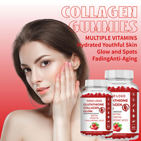 Gummies de Glutathion Prêts à l'Expédition, Gummies de Collagène L-Glutathion, Complément Anti-âge pour Éclaircir et Blanchir la Peau