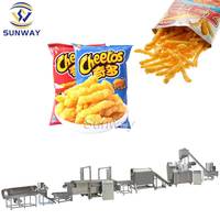 Ligne de production complète de snacks au maïs bouclé Kurkure, extrudeuse de snacks de style Cheetos frits, équipement de fabrication