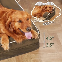Orthopädisches Wasserdichtes Eierkarton-Schaumstoff Hundebett Abnehmbarer Bezug Rutschfester Boden Waschbar Extra Großes Luxus-Hundebett Hohe Qualität