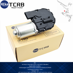 Moteur d'essuie-glace 12V avant TCRB 1Q1955119C 1K1955119E 1Z1955119C 1Q1955119A pour VW Golf JETTA EOS SCIROCCO <span class=keywords><strong>Skoda</strong></span> <span class=keywords><strong>OCTAVIA</strong></span> - Product Image 2