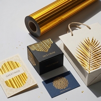 Rouleaux de feuille de dorure à chaud PET laser or de haute qualité, échantillon gratuit, feuille réactive au toner, feuille à chaud pour l'impression d'emballages