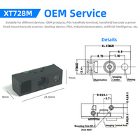 Módulo Escáner de Código de Barras 2D Integrado con Lector de Códigos QR, USB CDC TTL RS232 para Integración OEM XT728M
