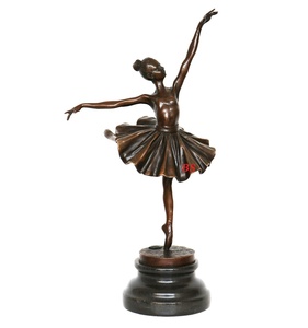 DecorativeIndoor Life Size Dancing Naked Mujer Estatua Jardín Abstracto Bronce Ballet Chica Escultura - Product Image 6