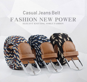 <span class=keywords><strong>Ceinture</strong></span> extensible en tricot décontractée pour femmes grandes tailles, 130 cm de long, réglable, en <span class=keywords><strong>corde</strong></span> <span class=keywords><strong>tressée</strong></span>, pour jeans pour hommes - Product Image 2